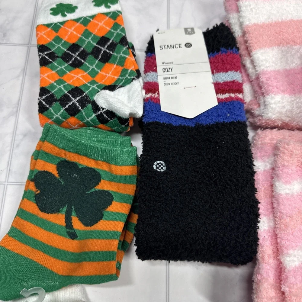 Lot Of 14 Fun Women's Socks Size 6-11 New Assorted Seasonal New